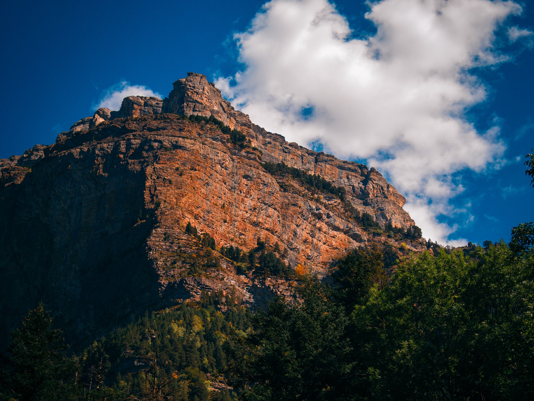 Vista panorámica de las montañas de Ordesa